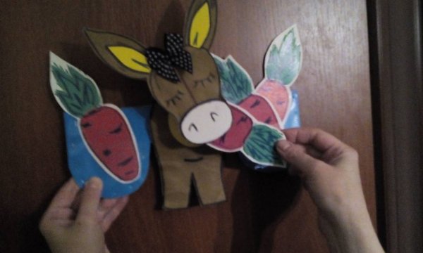 Поделка ослик