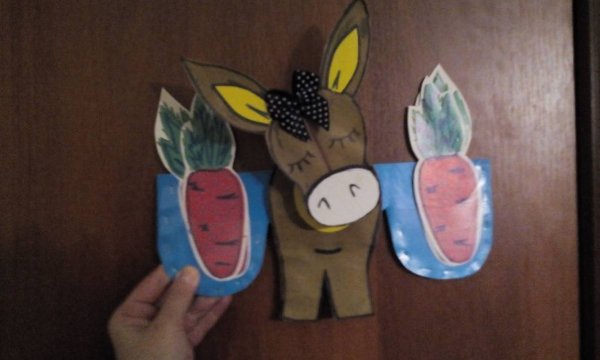 Осел для детский поделок