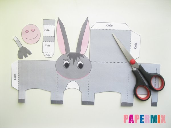 Поделка ослик