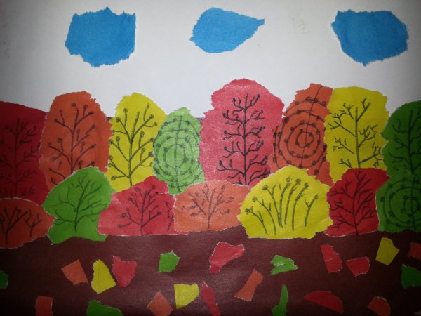 Аппликация осень