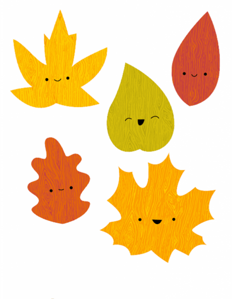 Осенние листочки для аппликации