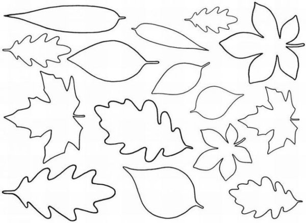 Трафарет листьев