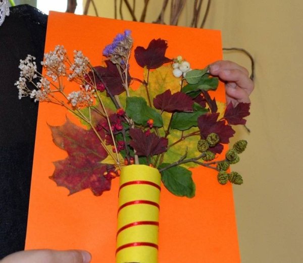 Осенний букет поделка в детский сад