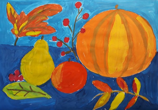Осенний натюрморт для детей