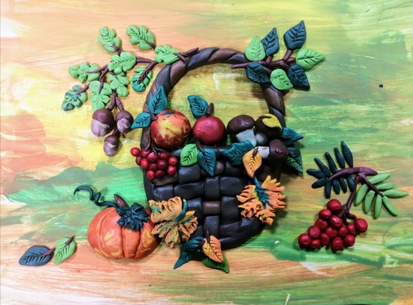 Пластилинография осень