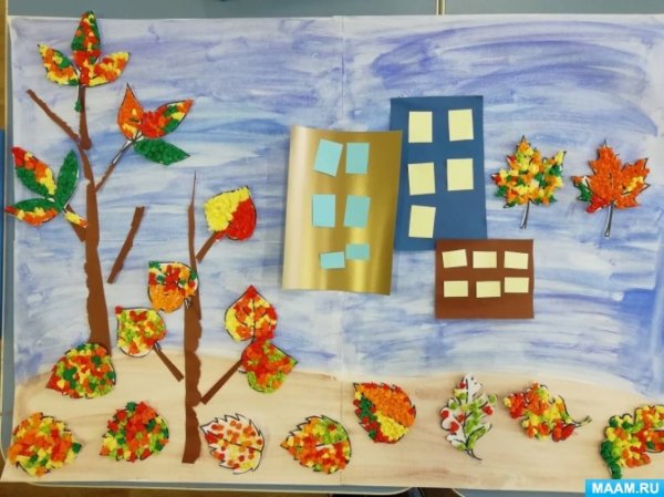 Коллективная работа осень старшая группа