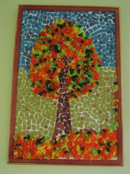 Панно осеннее дерево