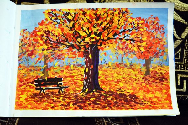 Оригинальные рисунки на тему осень