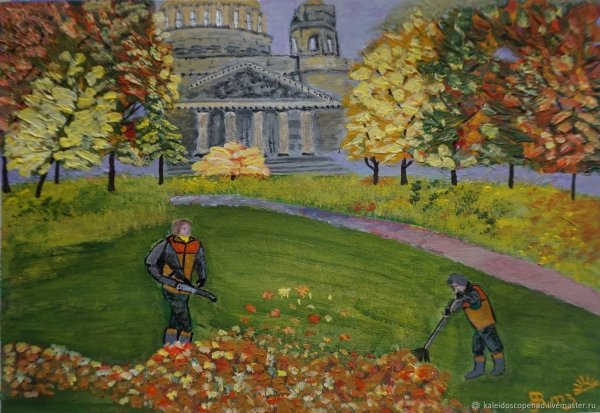 Поделка осенний Петербург в садик