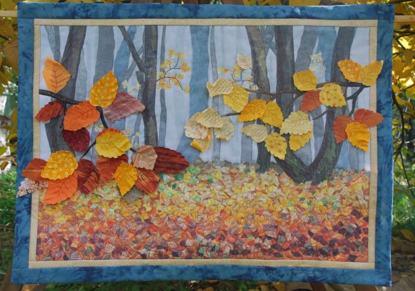 Осенняя картина из фетра