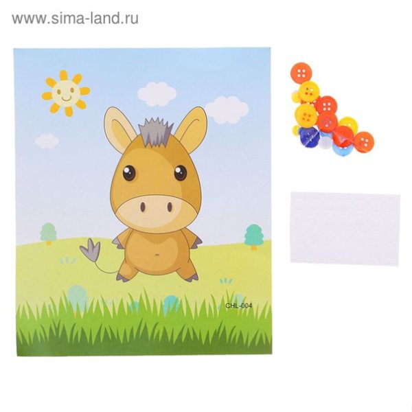 Аппликация Пасхальный ослик