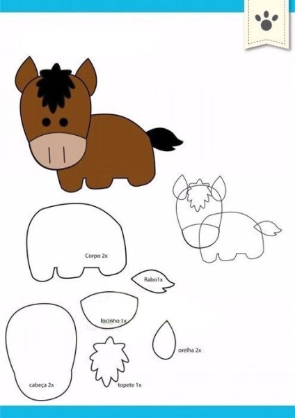 Игрушки из фетра выкройки