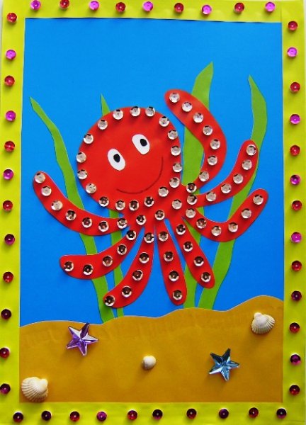 Аппликация для детей 5-6 лет