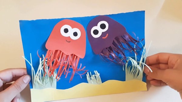 Поделка осьминог из бумаги
