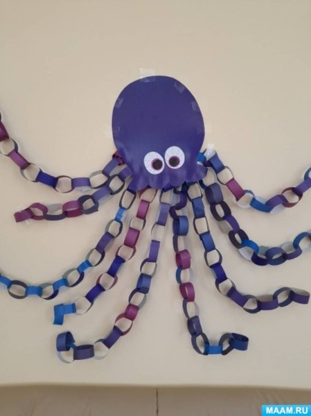 Бросовой материал осьминог