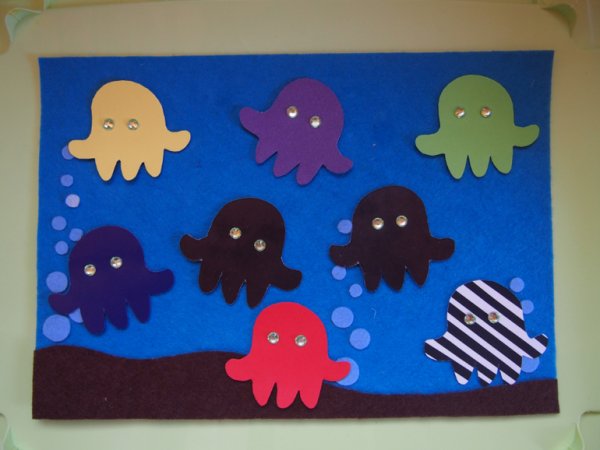 Поделка осьминог из бумаги