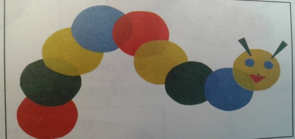 Гусеница из кружков