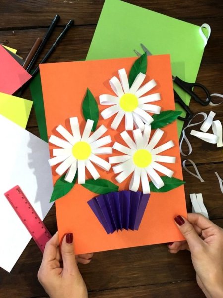 Открытка для мамы своими руками