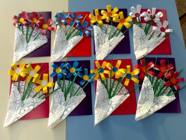 Аппликация на 8 марта