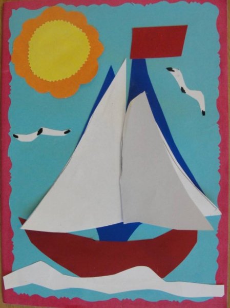 Аппликация к 23 февраля