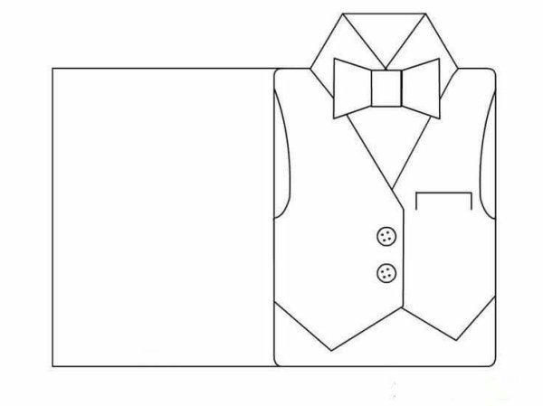 Пиджак открытка для пап