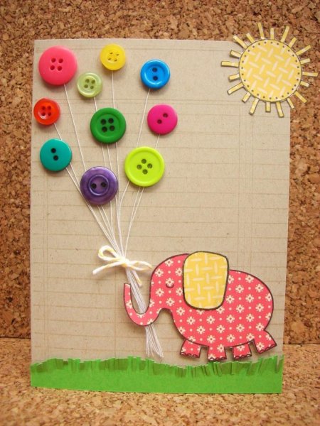 Панно из пуговиц