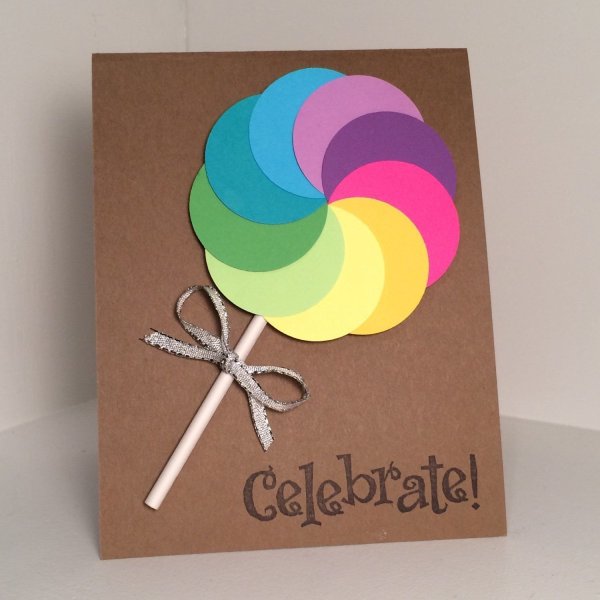 Открытка на др самодельная