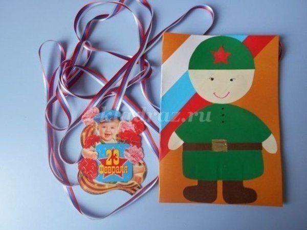 Аппликация к 23 февраля