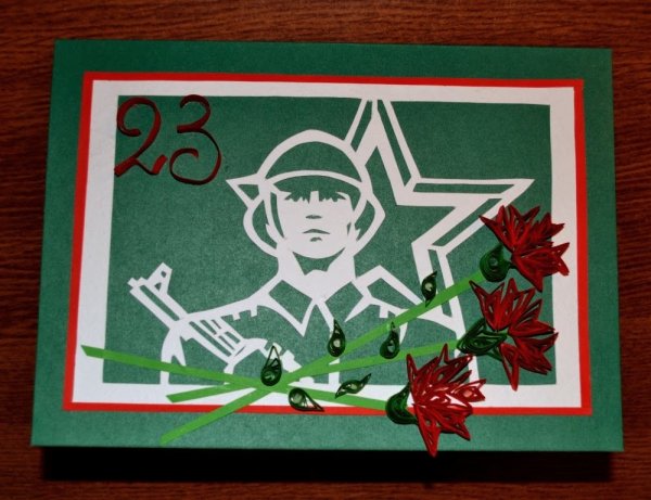 Красивые аппликации на 23 февраля