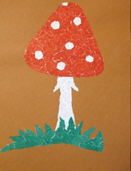 Обрывная мозаика гриб