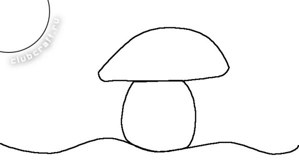 Гриб шаблон