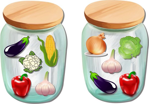 Банка с овощами для детей
