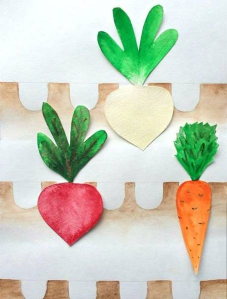 Аппликация огород