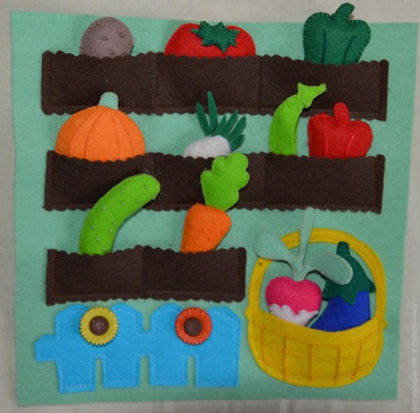 Грядка из фетра для детей