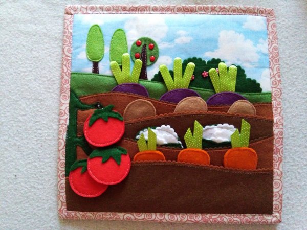 Огород из фетра для детей