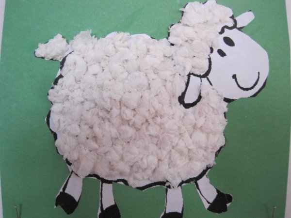 Аппликация из салфеток для детей