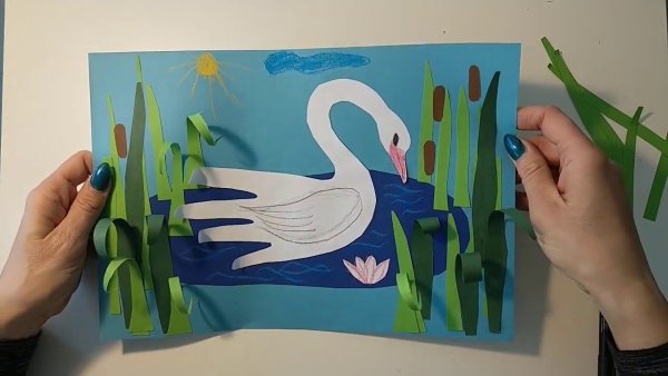 Аппликация перелетные птицы