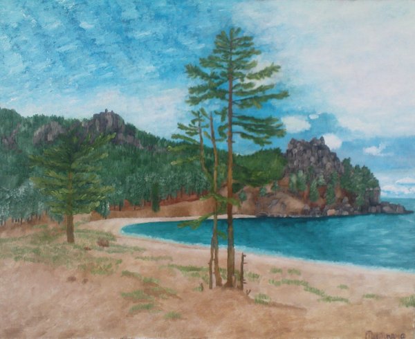 Картина Байкал бухта Песчаная