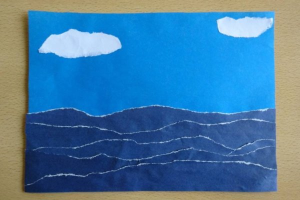 Аппликация река