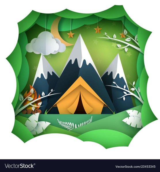 Аппликация палатка