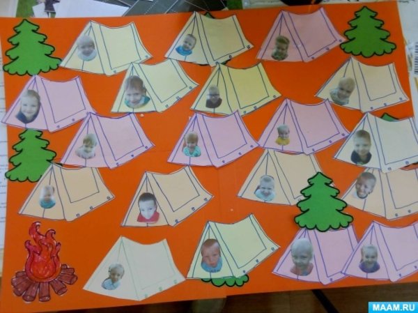 Аппликация на тему туризм