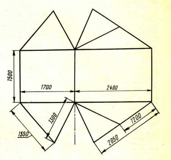 Палатка вигвам чертежи