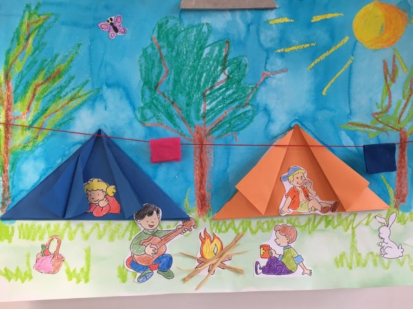 Аппликация в лагере