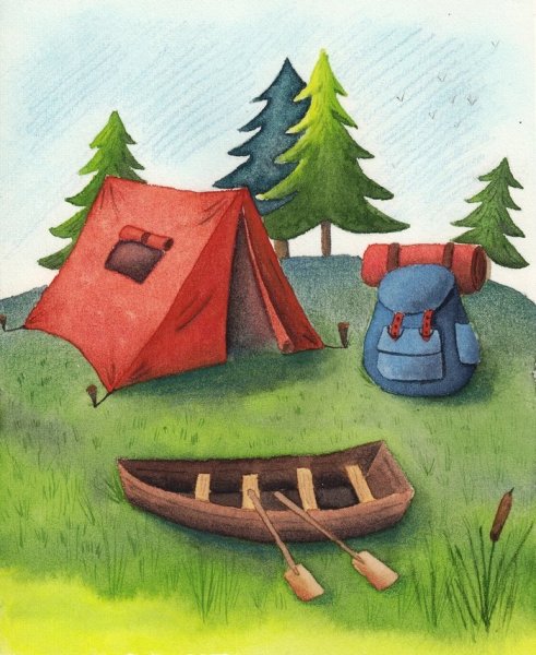 Рисунок на тему туризм