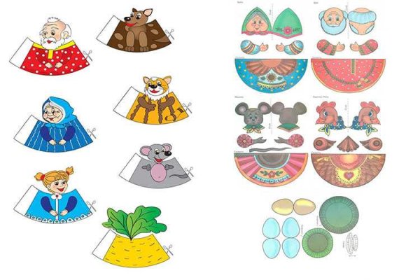 Конусные Курочка Ряба для настольного театра