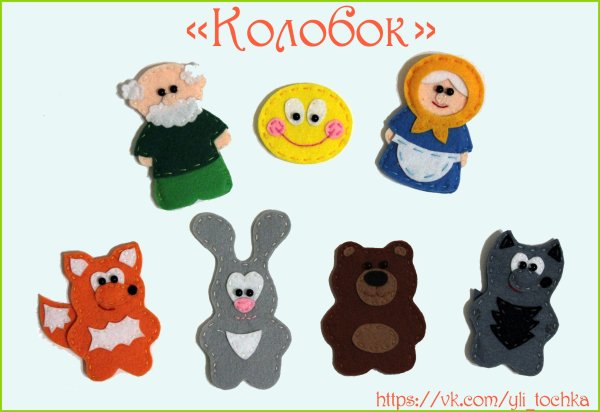 Сказка Репка пальчиковый театр из фетра