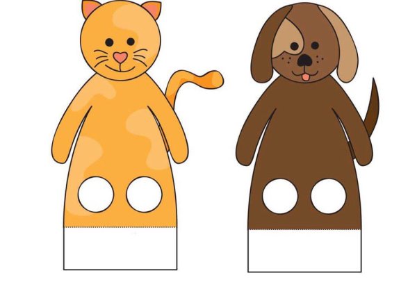 Пальчиковый театр из бумаги