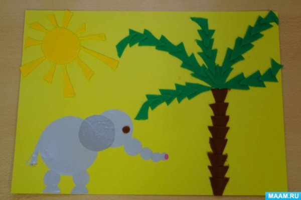 Пальма аппликация для детей