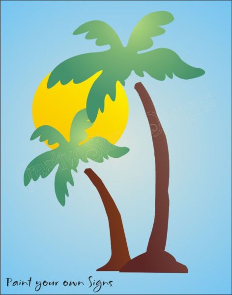 Пальмы цветные детские