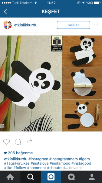 Поделка Панда